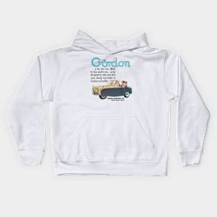 GORDON THREE WHEELER - advert Kids Hoodie